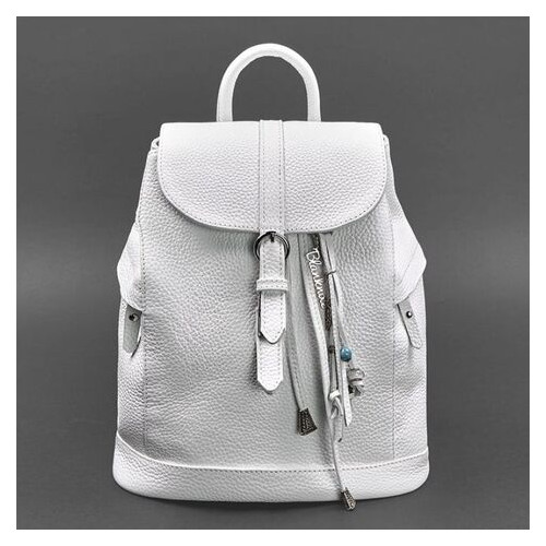 Шкіряний жіночий рюкзак Олсен білий BlankNote (BN-BAG-13-white) фото №5