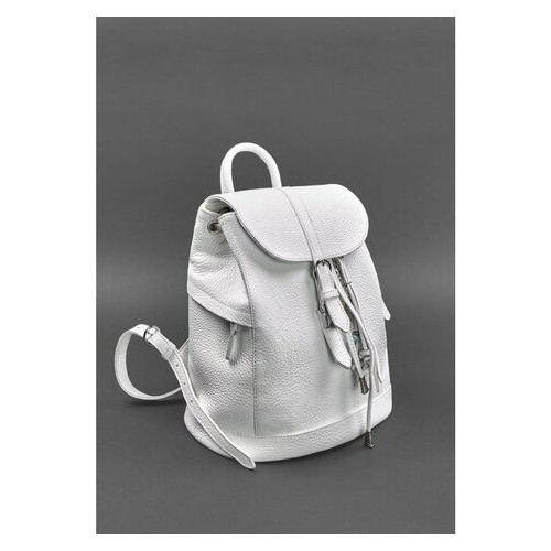 Шкіряний жіночий рюкзак Олсен білий BlankNote (BN-BAG-13-white) фото №2