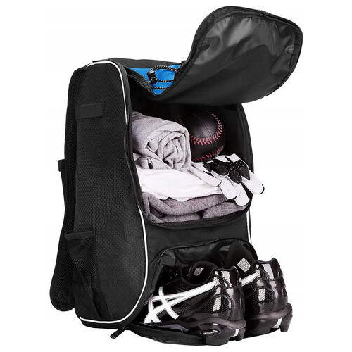 Спортивний рюкзак 22L Amazon Basics чорний із синім фото №5