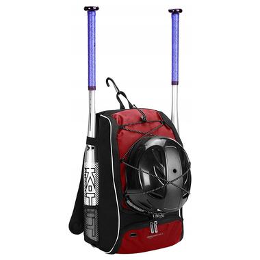 Спортивний рюкзак 22L Amazon Basics чорний з бордовим фото №3