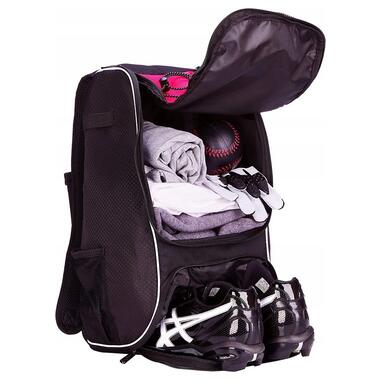 Спортивний рюкзак 22L Amazon Basics чорний з рожевим фото №4