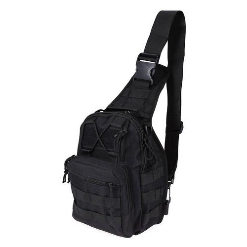 Тактическая военная сумка рюкзак Oxford 600D Black (77700706) фото №5