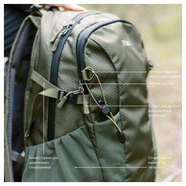 Рюкзак туристический Tribe Urban 25 л olive (T-IC-0022-olive) фото №12