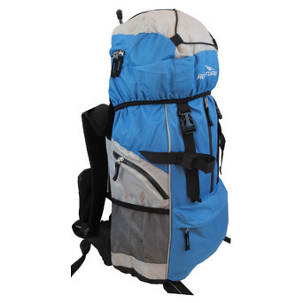 Туристичний похідний рюкзак 45L Adventuridge блакитний з сірим фото №3