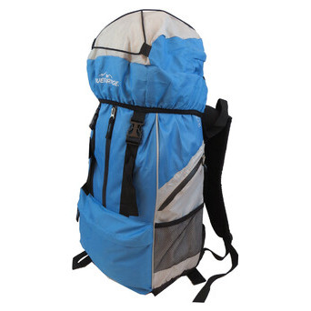 Туристичний похідний рюкзак 45L Adventuridge блакитний з сірим фото №4