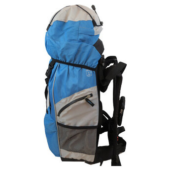 Туристичний похідний рюкзак 45L Adventuridge блакитний з сірим фото №5
