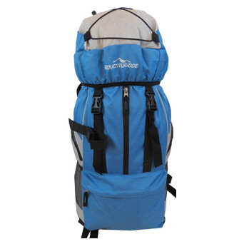 Туристичний похідний рюкзак 45L Adventuridge блакитний з сірим фото №2