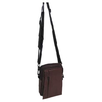 Невелика чоловіча сумка для носіння на плечі або коричневій ремені фото №4
