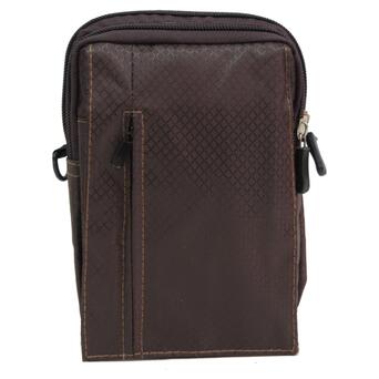 Невелика чоловіча сумка для носіння на плечі або коричневій ремені фото №5
