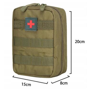 Тактична аптечка, армійська сумка для медикаментів хакі фото №6