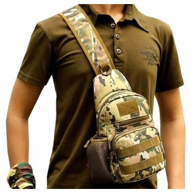 Тактична, армійська чоловіча сумка-слінг Survival мультикам фото №2