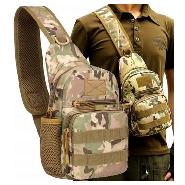 Тактична, армійська чоловіча сумка-слінг Survival мультикам фото №5