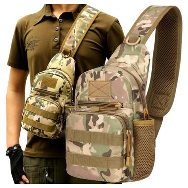 Тактична, армійська чоловіча сумка-слінг Survival мультикам фото №4
