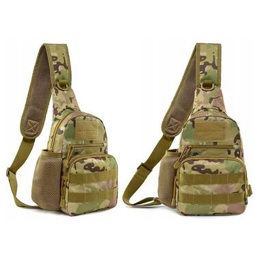Тактична, армійська чоловіча сумка-слінг Survival мультикам фото №3