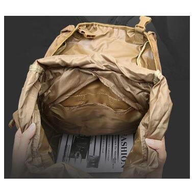 Рюкзак тактичний з чохлом та Alum рамою A21 70 л, олива фото №4