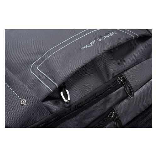 Рюкзак туристический водостойкий Wings Серый для ручной клади - 2400133 фото №4