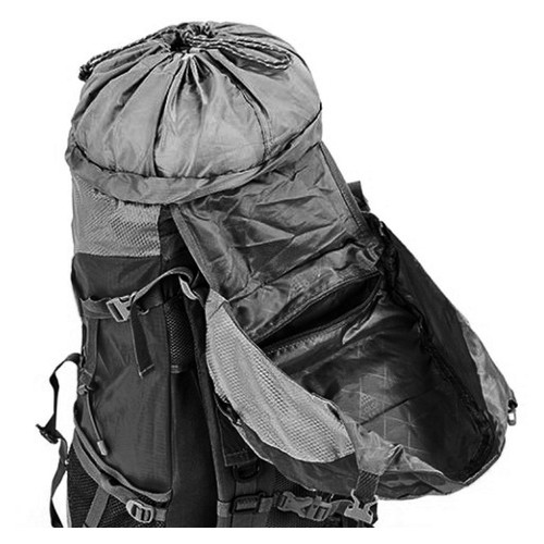 Рюкзак туристический каркасный Color Life 60 л с нижним входом черный (GA-172-BK) фото №6