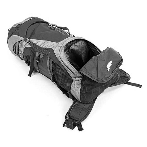 Рюкзак туристический каркасный Color Life 60 л с нижним входом черный (GA-172-BK) фото №9