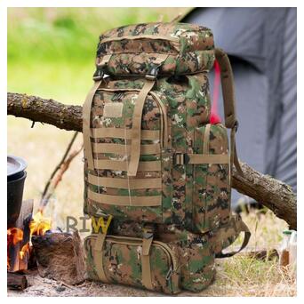 Тактичний рюкзак XPRO на 80 л Армійський рюкзак КАМУФЛЯЖ Джунглі Jungle (GR-171_1070) фото №5