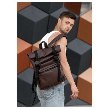 Чоловічий рюкзак ролл Sambag RollTop LTT шоколадний 24238020m
 фото №1