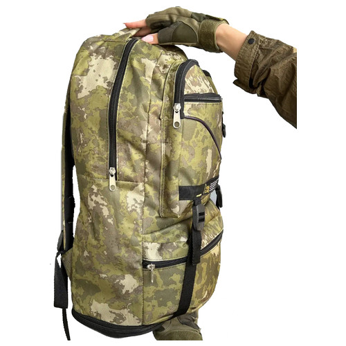 Тактичний рюкзак для військових Hoz 55-60L Камуфляж (MR49431) фото №4