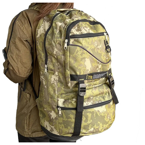 Тактичний рюкзак для військових Hoz 55-60L Камуфляж (MR49431) фото №2