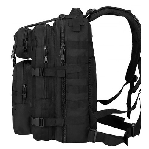 Рюкзак тактичний AOKALI Outdoor A10 Black штурмова військова сумка 35L фото №2