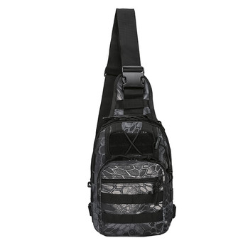 Рюкзак тактичний на одне плече AOKALI Outdoor A14 20L Black Typhon фото №2