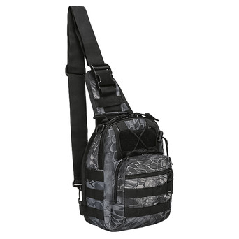 Рюкзак тактичний на одне плече AOKALI Outdoor A14 20L Black Typhon фото №1