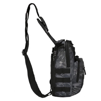 Рюкзак тактичний на одне плече AOKALI Outdoor A14 20L Black Typhon фото №4