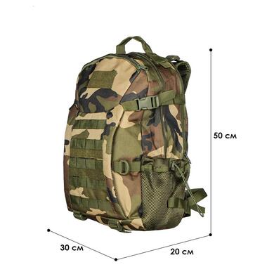 Рюкзак тактичний AOKALI Y003 20-35L Camouflage Green фото №7