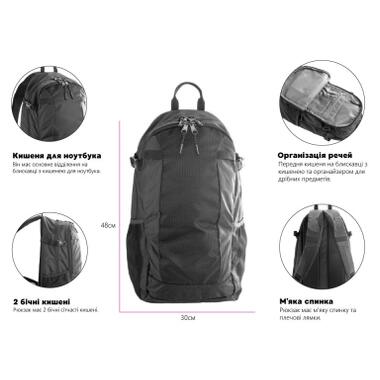 Рюкзак туристический Schwarzwolf Salwin 23L черный (F3524900AJ3) фото №3