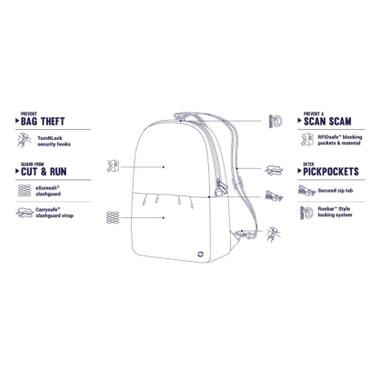Рюкзак туристический Pacsafe Citysafe CX convertible backpack серый (20410520) фото №7