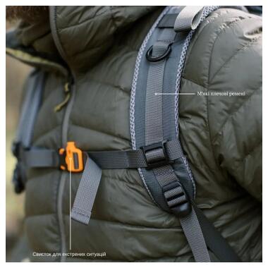 Рюкзак туристический Tramp Trek 40 grey (UTRP-057-grey) фото №6