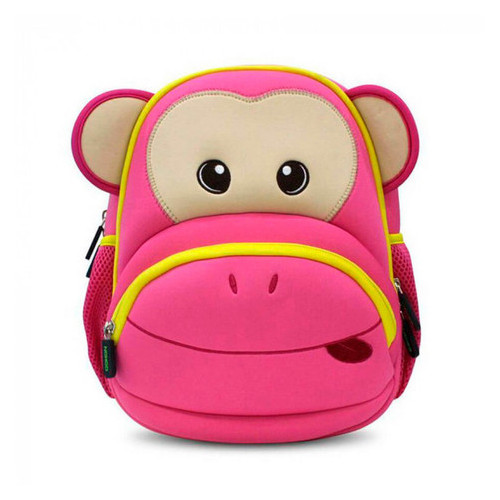 Дитячий рюкзак Nohoo Мавпа Рожевий з жовтим (NH020P) фото №1