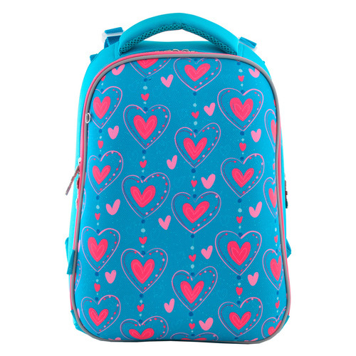 Рюкзак школьный каркасный Yes H-12 Romantic hearts  (556034) фото №2