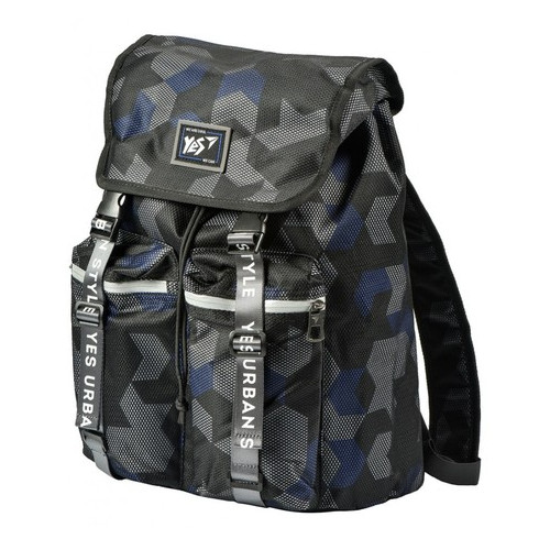Шкільний рюкзак YES T-71 Double up чорний/синій 558362 фото №3