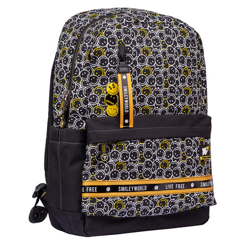 Шкільний рюкзак Yes TS-56 Smiley World.Black&;Yellow (554561) фото №1