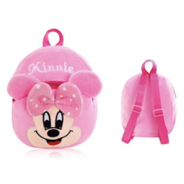 Дитячий рюкзак Мінні Маус Disney 21*20*6,5 рожевий плюшевий фото №7