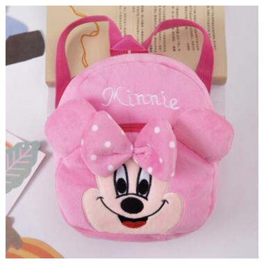 Дитячий рюкзак Мінні Маус Disney 21*20*6,5 рожевий плюшевий фото №2