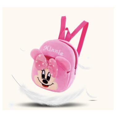 Дитячий рюкзак Мінні Маус Disney 21*20*6,5 рожевий плюшевий фото №9