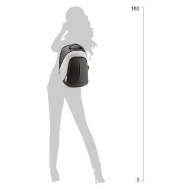 Рюкзак шкільний Optima 17.5 USB Techno унісекс 0.7 кг 16-25 л Сірий (O96906-03) фото №3