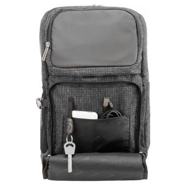 Рюкзак шкільний Optima 18.5 Techno чоловічий 0.7 кг 6-15 л Сірий (O96915-01) фото №2