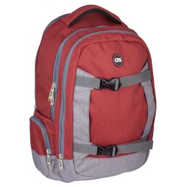 Рюкзак шкільний Cool For School 43 x 28 x 15 см 18 л Червоно-сірий (CF86347) фото №1