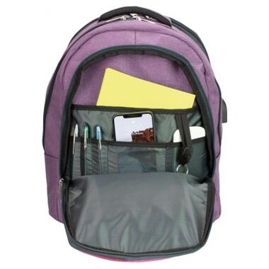 Рюкзак шкільний Cool For School 44x32x20 см 28 л Фиолетово-малиновий (CF86588-05) фото №5