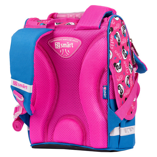 Рюкзак шкільний каркасний Smart PG-11 Hello panda синій/рожевий (557596) фото №4