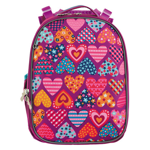Рюкзак шкільний каркасний 1 Вересня H-25 Heart puzzle (556207) фото №2
