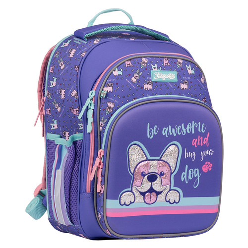 Рюкзак шкільний 1Вересня S-106 Corgi фіолетовий (552285) фото №1