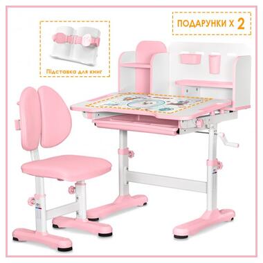 Комплект меблів (стіл + стільчик + полиця) Evo-kids BD-28 Panda Pink (BD-28 PN) фото №2