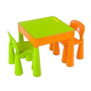 Комплект Tega MAMUT стол+2 стула MT-001 899 green/orange фото №1